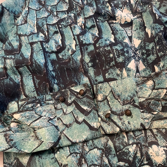 NWT! Just Cavalli By Roberto Cavalli Fish Scale Blouse Size: XS - Picture 12 of 15